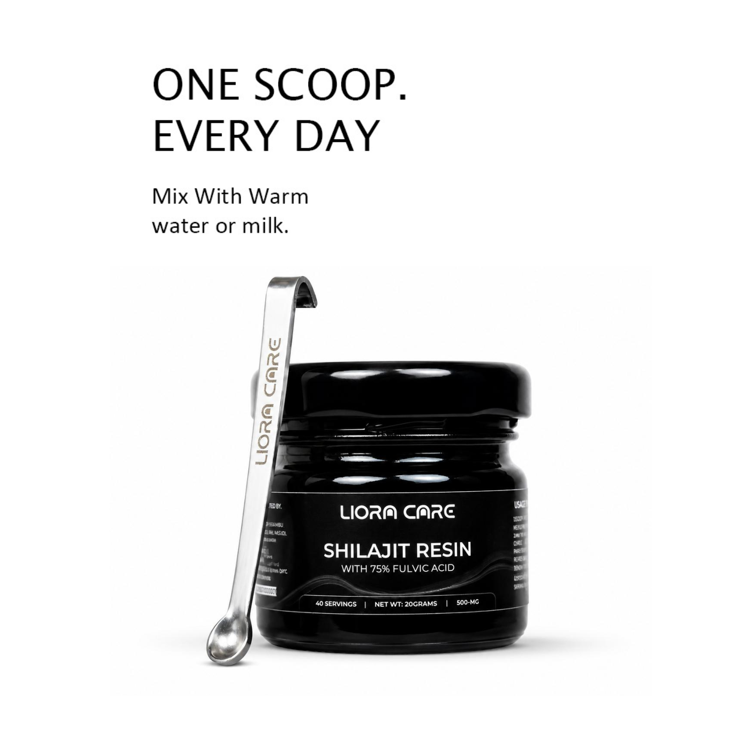 LIORA CARE Himalayan Shilajit Resin | 20g | 75% Fulvic Acid