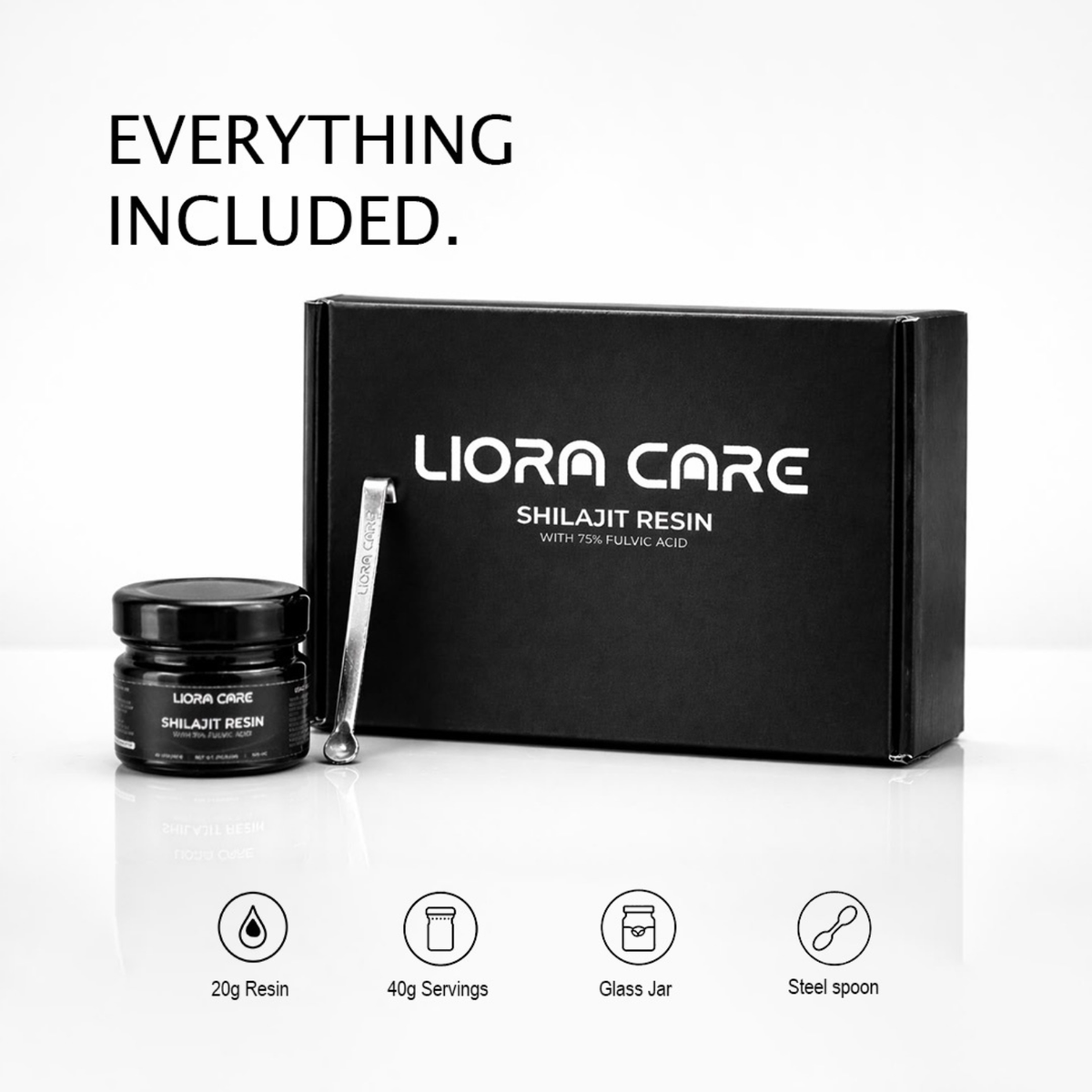 LIORA CARE Himalayan Shilajit Resin | 20g | 75% Fulvic Acid